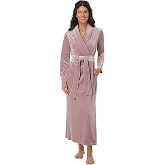 Роскошный бархатный халат Natori Natalie с поясом и глубокими карманами, идеальный для отдыха 11234284