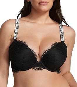 Бюстгальтер с пуш-ап эффектом Victoria',s Secret Shine Strap для женщин, размеры 32A-38DDD 11241527