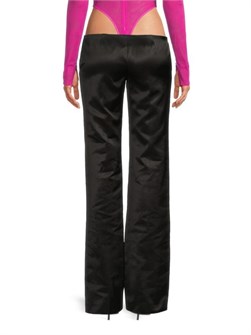 Классические брюки LaQuan Smith с заниженной талией и расклешенными штанинами, в комфортном составе 11231994