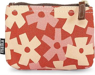 Косметичка MAIKA из переработанного канваса с водонепроницаемой подкладкой и отделкой из веганской кожи 11241701