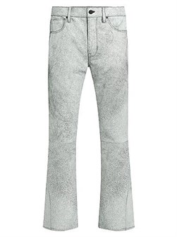 Кожаные штаны Walker с расклешенным кроем и пятью карманами от Hudson Jeans 11025359