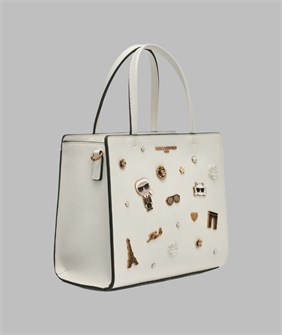 Karl Lagerfeld Paris Сумка MAYBELLE через плечо с текстурированной ручкой из искусственной кожи и несколькими карманами 10047815