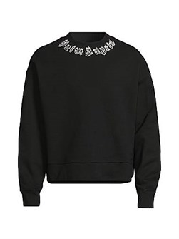 Лонгслив Palm Angels с логотипом на горловине, 100% хлопок, легкий в уходе 11008991