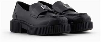 A|X Armani Exchange Женские кожаные лоферы с массивной подошвой и логотипом AX от Armani Exchange Eddie 11240489