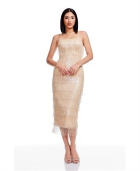 Dress the Population Женское обтягивающее платье без рукавов Viviana с подчёркивающим силуэт эффектом, 100% полиэстер 11238733