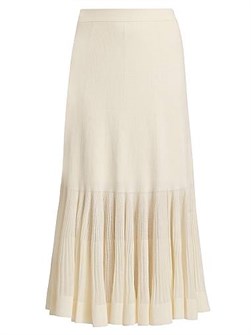 Плиссированная юбка миди Zimmermann с эластичной талией и легкими складками, 58% вискоза 11029151