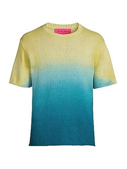 Хлопковый свитер с градиентным окрашиванием Nora от The Elder Statesman, расслабленный силуэт, произведено в США 11030409