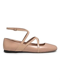 Кожаные балетки Jimmy Choo Astoria с квадратным носком и пряжкой, сделанные в Италии 11022610