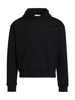 Худи Helmut Lang Embossed Studio из легкого хлопка с капюшоном и карманом-кенгуру, Португалия 10042814