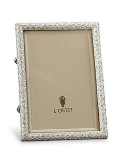 L',Objet Кристальная фоторамка American Platinum с элементами из кристаллов Swarovski и бархатной подкладкой 11017926