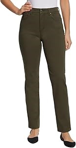 Классические джинсы на высокой талии с пятью карманами и зауженными штанинами Gloria Vanderbilt Amanda 10022887