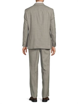 Современный двухслойный шерстяной костюм Michael Kors с классическим воротником и прямыми брюками 11170276