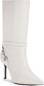 Женские ботинки Karl Lagerfeld Sharina с кожаным верхом и средним каблуком для повседневной носки 11241612