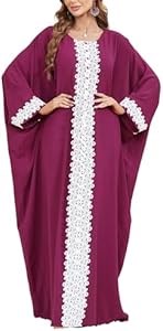 Макси-платье с рукавами лодочкой Flygo в стиле Харем, плюс размер, фиолетовое сари для женщин 10022925