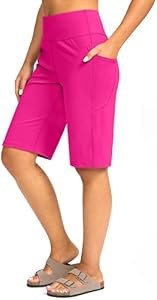 Женские бермуды G Gradual с карманами, длиной 30 см, с высокой талией, эластичные шорты для прогулок и повседневного ношения 10022917