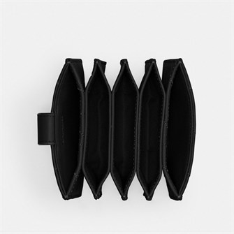 Coach Удобный многофункциональный кожаный держатель для карт с пятью внутренними отделениями и застежкой на кнопку 11232548