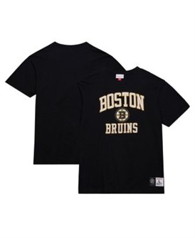 Мужская черная футболка Mitchell &amp, Ness Boston Bruins Legendary Slub с круглым вырезом, выполненная из мягкого хлопка 11224404