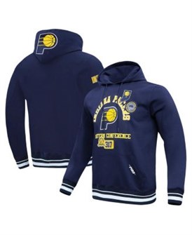 Мужское худи Pro Standard Indiana Pacers в навигационном синем цвете с мягкой подкладкой и вышивкой 11177074