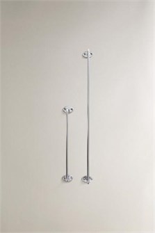 Zara Home Настенный держатель для полотенец из нержавеющей стали с хромированным покрытием, легкий монтаж 11229626