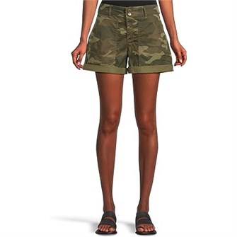 Шорты Sanctuary Rio с двойной застежкой, утягивающей талией и карманами, изготовлены из 97% хлопка 11227149