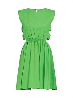 Мини-платье Artista с боковыми вырезами и эластичным поясом от Swf, 100% хлопок 11164991