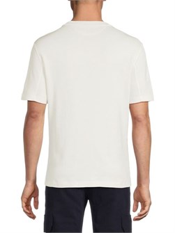 Короткая хлопковая футболка с карманом Brunello Cucinelli, Италия, с круглым вырезом 11177970