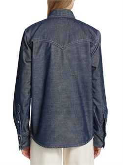 Twp Стрейч-деним рубашка Cowboy Take Me Away с длинными рукавами и классическим воротником, производство США 11225623