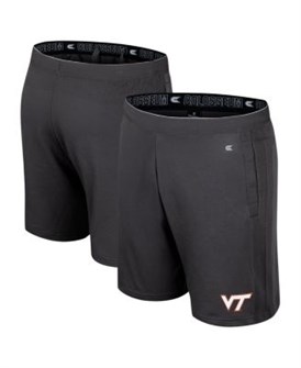 Colosseum Мужские шорты Virginia Tech Hokies с эластичным поясом и карманами, размер M, длина 7 дюймов (примерно 18 см) 11224195