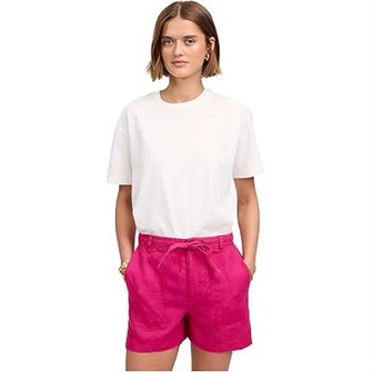 Ленточные шорты Madewell из 100% льна, на завязках, с высокой посадкой и карманами для яркого летнего образа 11237574