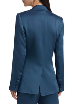 Сатиновый жакет Long &amp, Lean Dickey от Veronica Beard с одинарной застёжкой 11231883