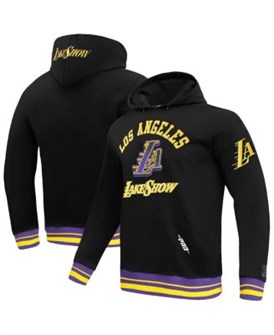 Чёрное хлопковое худи с длинными рукавами и капюшоном Pro Standard Los Angeles Lakers 2024/25 City Edition 11222293