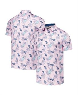 Мужское светло-розовое поло Flomotion WM Phoenix Open с короткими рукавами и влагоотводящей технологией 11223780