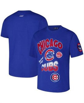 Молодежная футболка с коротким рукавом Chicago Cubs Pro Standard с заниженными плечами 11222868