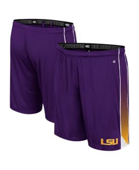 Фиолетовые молодёжные шорты LSU Tigers Colosseum из легкого полиэстера с эластичным поясом и логотипом команды 11224269
