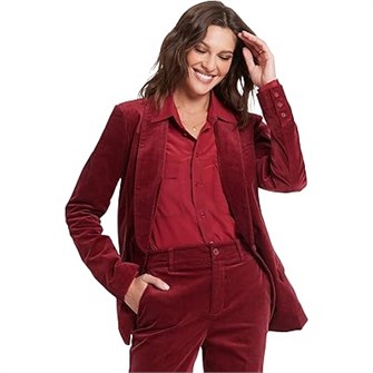 Классический пиджак из мягкого велюра Nydj с длинными рукавами и карманами 11167022