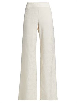 Брюки с широкими штанинами Fermina Laidback Energy с жаккардовым узором и поясом, Johanna Ortiz 11024748