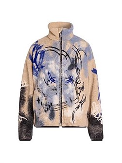 Куртка с длинными рукавами Ovinta из коллекции Acne Studios с застёжкой на молнии и графическим принтом медведя 11028746