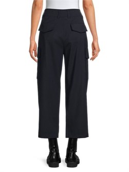 Карго-брюки Boris от Weekend Max Mara: удобный фасон с высокой талией, защипами и карманами 11235260