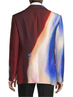 Блейзер McQueen с кристаллами и вышивкой в виде светового цветка, с одинарной застежкой, приталенный силуэт 11232154