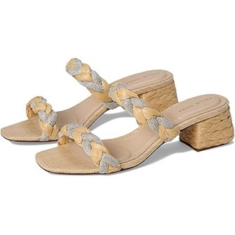 Слайдеры Pelle Moda Ivia с двойными ремешками, украшенные декоративными камнями, для стильного образа 11226979