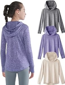 Комплект из 3 лонгсливов для девочек Liberty Pro с прорезями для больших пальцев, спортивных худи для активных детей 11241658