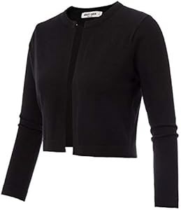 Укороченный вязаный кардиган болеро с рукавами 3/4 от Grace Karin, открытый женский свитер 10023050