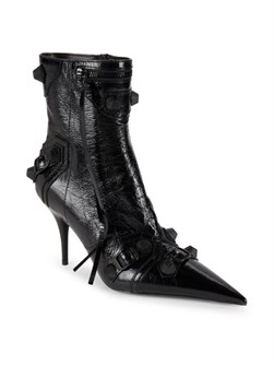 Ботильоны Balenciaga Cagole 90MM из кожи с заклепками и молнией 11224744