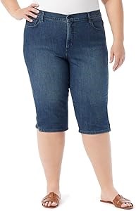 Женские шорты Gloria Vanderbilt Amanda с завышенной талией и карманами — идеальный вариант для отдыха 10023058