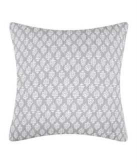 Levtex Стеганая декоративная подушка Aditya с ботаническим орнаментом, размер 45х45 см, хлопок, наполнитель из утиного пуха 11223709
