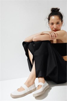 Тканевые балетки Zara с регулируемым ремешком и резиновой подошвой, высота 2.5 см 11168988