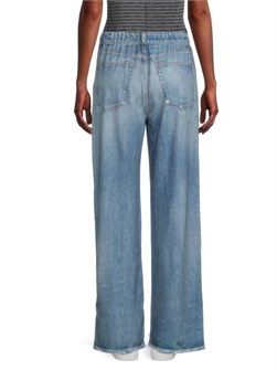 Джинсы широкого кроя Miramar от Rag &amp, Bone из 100% хлопка с классическим пятиместным дизайном 11232019