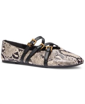 Женские кожаные балетки Michael Kors Indy Flex с тройными пряжками и круглым носком 11222421