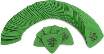 JIM DUNLOP Треугольные медиаторы Джеймс Дунлоп Tortex 0.88 мм, зеленые, 72 шт. в упаковке 11242087