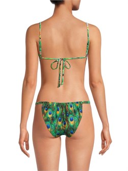 Поддерживающий бикини-топ с тропическим принтом WeWoreWhat и регулируемыми бретелями 11178182